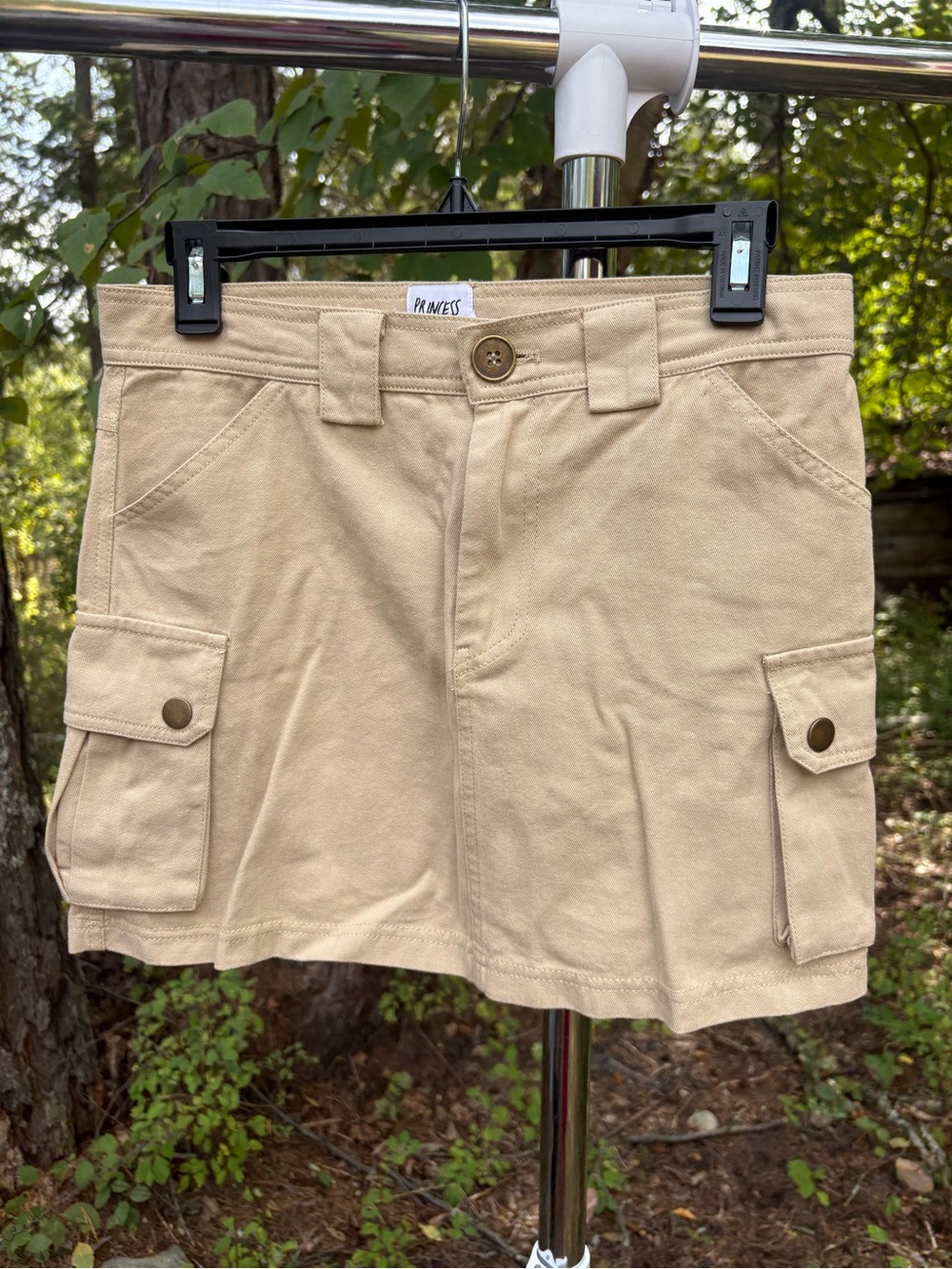 Princess Polly Beige Cargo Mini Skirt